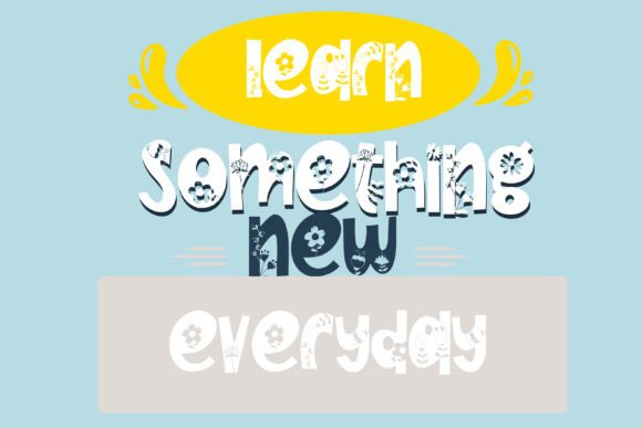 Flowerful Font - Preview 2