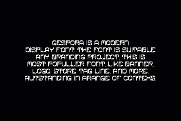 Gespora Font - Preview 1
