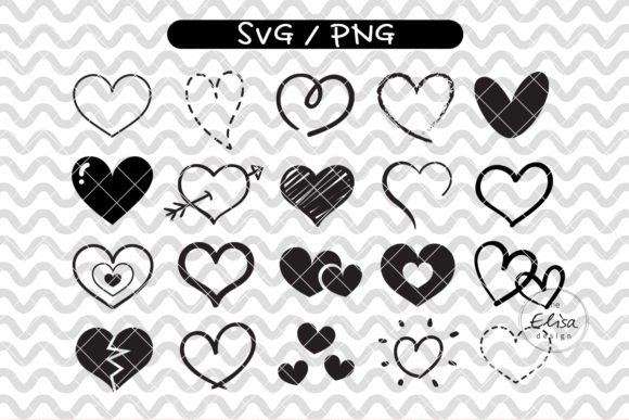 Heart Svg Bundle, Hearts Png