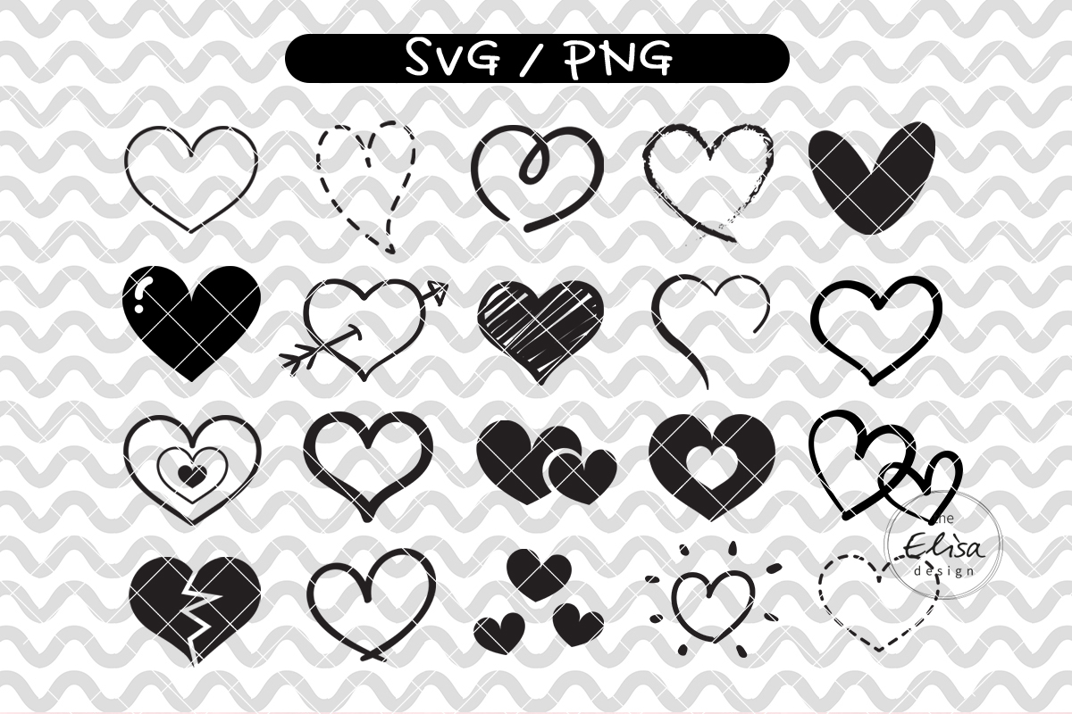 Heart Svg Bundle, Hearts Png