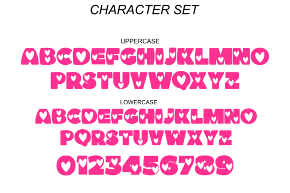 Loves Font PNG with transparent background - Preview 2