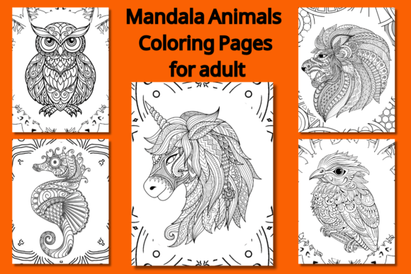 Mandala Animals Coloring Pages