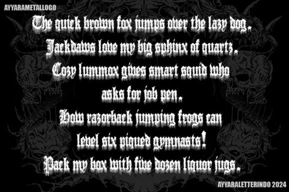 Old Blood Font PNG with transparent background - Preview 3