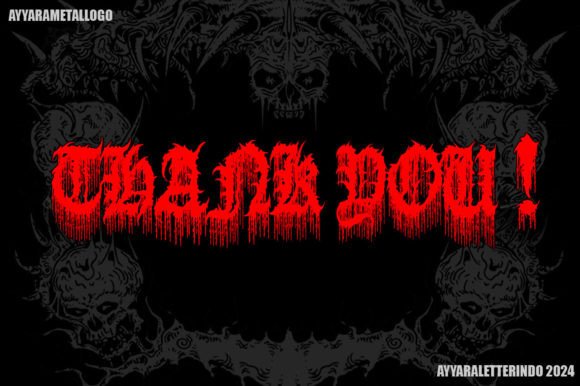 Old Blood Font PNG with transparent background - Preview 6