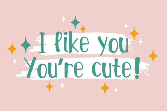 Pastel Aesthetic Font font preview - 2