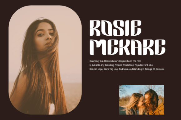 Qaenrevy Font PNG with transparent background - Preview 2