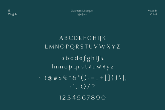 Quantum Mystique Font PNG with transparent background - Preview 2