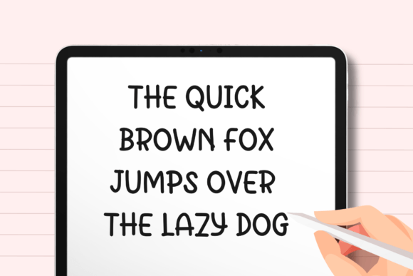 Quick Note Font PNG with transparent background - Preview 2