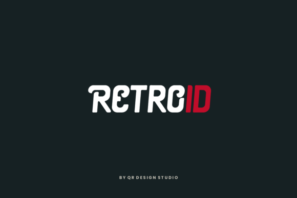 Retro Dozraxo Font PNG with transparent background - Preview 1