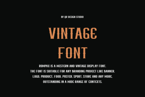 Rompax Font PNG with transparent background - Preview 2