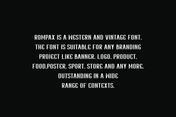 Rompax Font PNG with transparent background - Preview 4