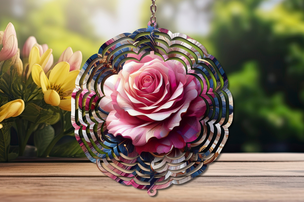 Rose Wind Spinner Graphic by TCSP Designs · Creative Fabrica