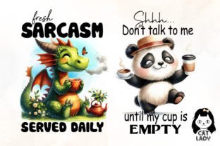 Sarcastic Animal Quotes Sublimation Graphic by Cat Lady · Creative Fabrica