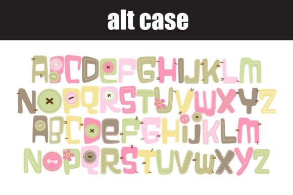 Sew Motherly Font PNG with transparent background - Preview 5