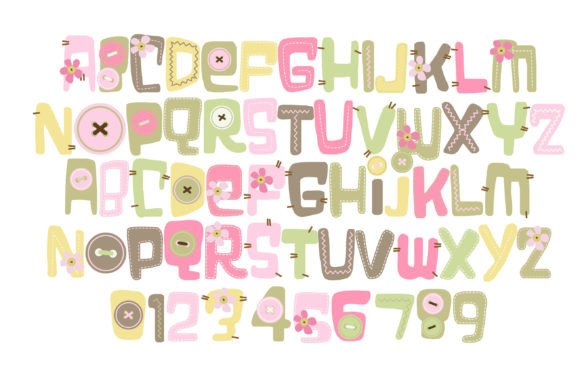 Sew Motherly Font PNG with transparent background - Preview 6