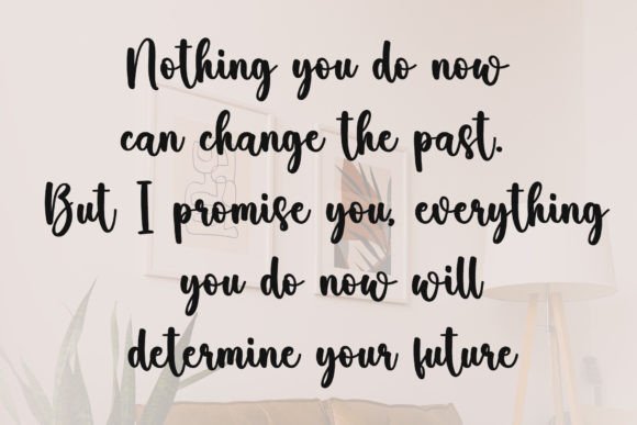 Silky Font PNG with transparent background - Preview 4