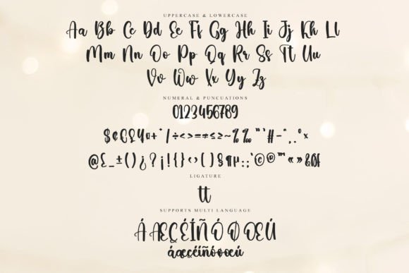Silky Font PNG with transparent background - Preview 5
