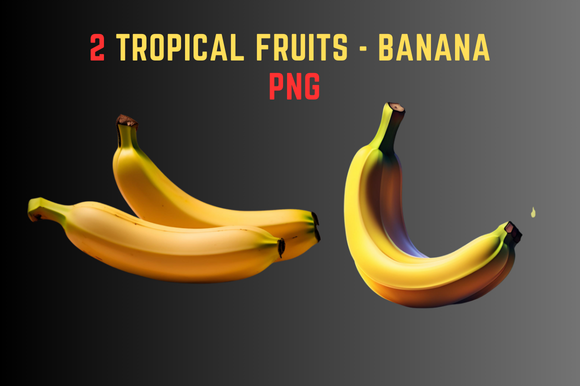 Tropical Fruits - Banana Graphic by Alouma Sriti · Creative Fabrica