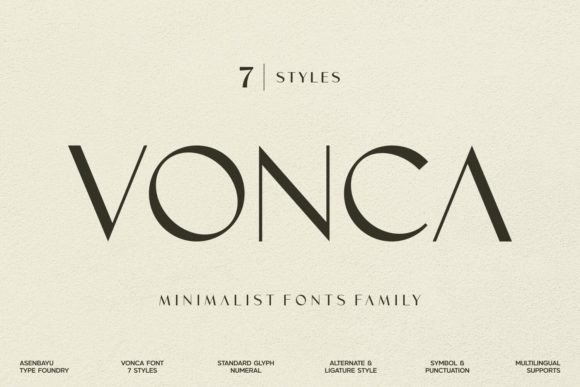 Vonca Font by asenbayu - preview