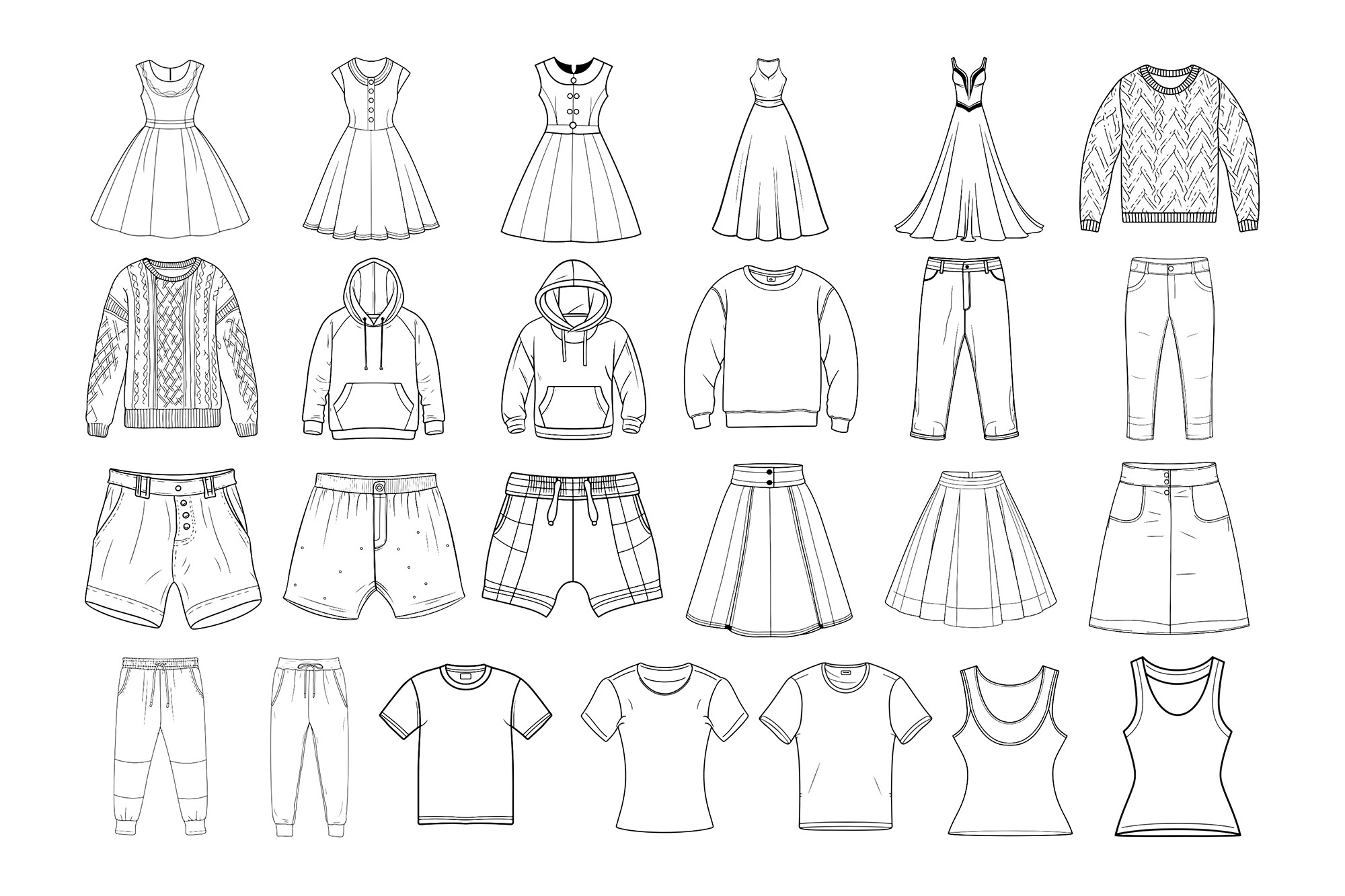 50 Clothes Procreate Stamps Brushes - photo 4