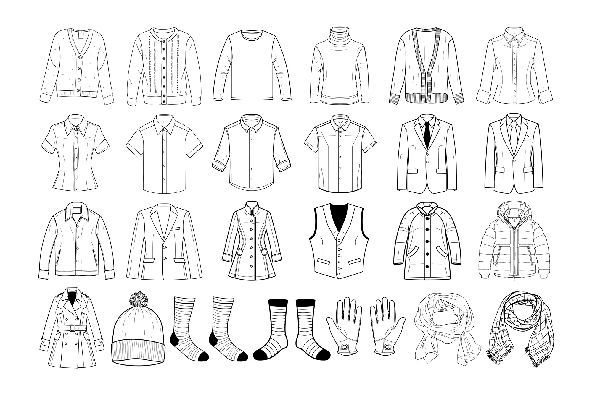 50 Clothes Procreate Stamps Brushes - photo 5