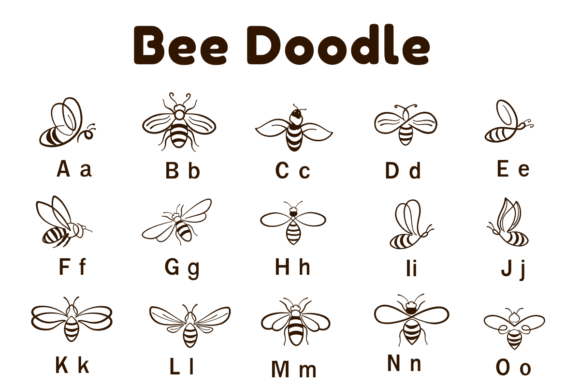 Bee Doodle Font - Preview 1