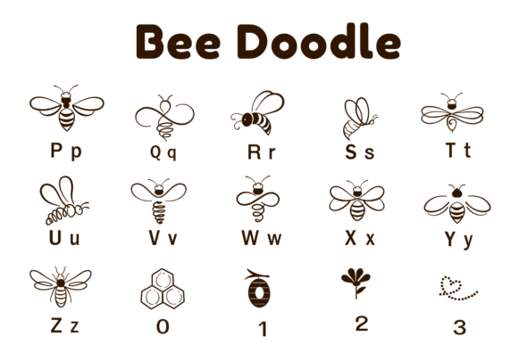 Bee Doodle Font - Preview 2