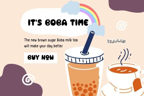 Bubble Tea Font - Preview 1