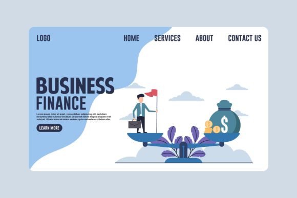 Business Finance Landing Page Design