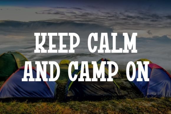 Camping Stickers Font - Preview 3