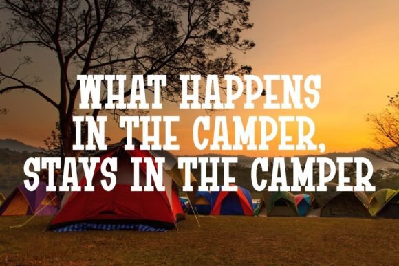Camping Stickers Font - Preview 5