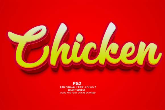PSD 3D Yea Editable Text Effect Graphic by TrueVector · Creative Fabrica