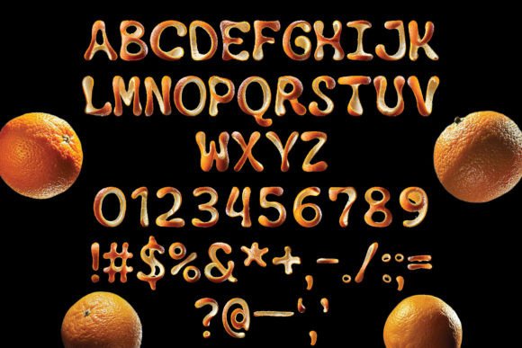 Citrus Font PNG with transparent background - Preview 3