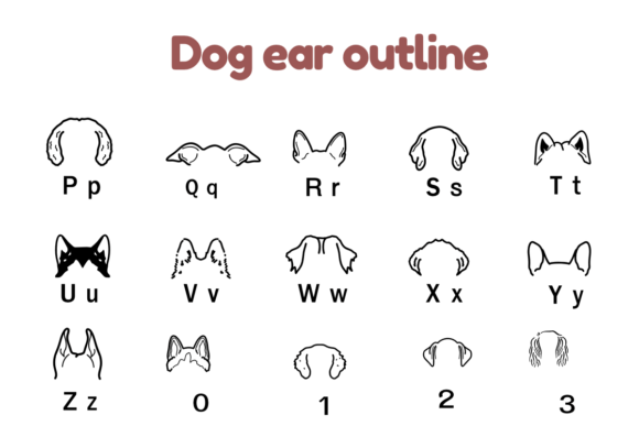 Dog Ear Outline Font - Preview 2