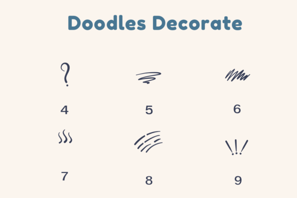 Doodles Decorate Font - Preview 3