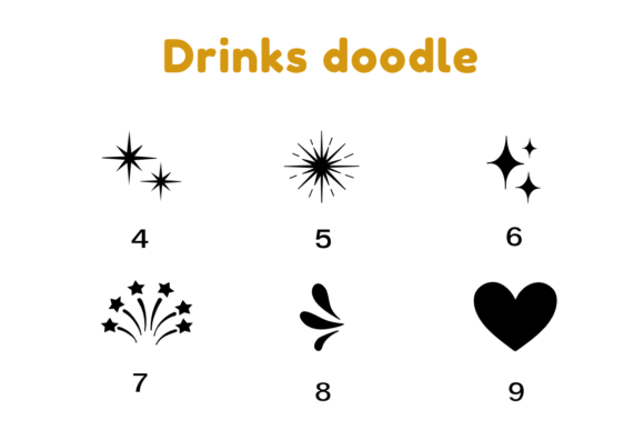 Drinks Doodle Font - Preview 3