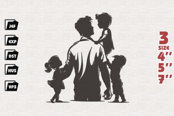 Father and Kids