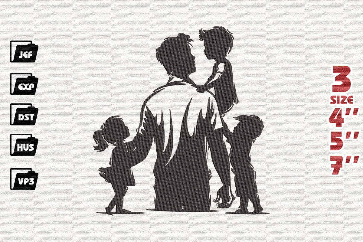 Father and Kids