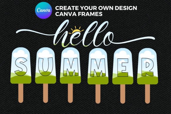 Hello Summer Canva Frame Template