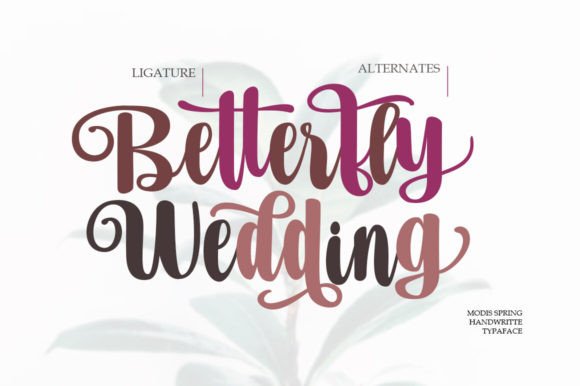 Modis Spring Font PNG with transparent background - Preview 1