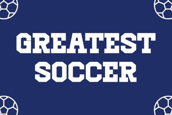 Retro Soccer Font font preview - 1