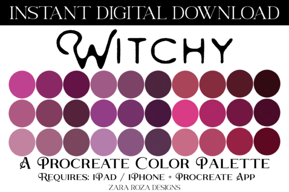 Lovely Procreate Color Palette Graphic by ZaraRozaDesigns · Creative ...