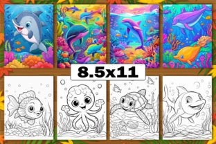 200 Ocean Animal Coloring Pages for Kids Graphic by KDP PRO DESIGN ...