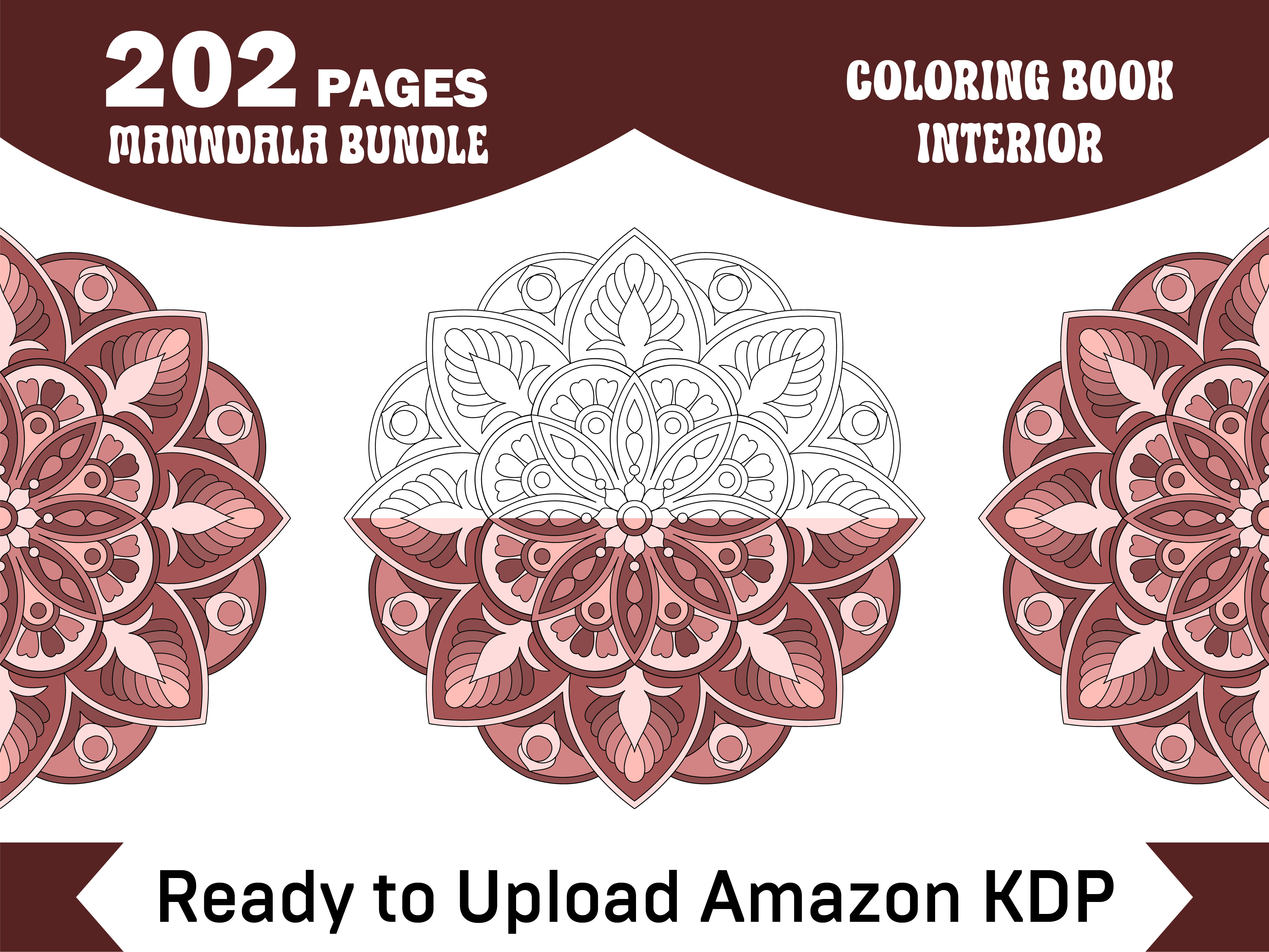 202 Pages Teens & Adults Mandala for KDP