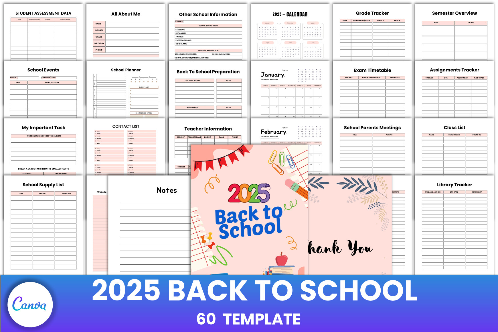 2025 Back to School Canva Interior Graphic by munjixpro · Creative Fabrica
