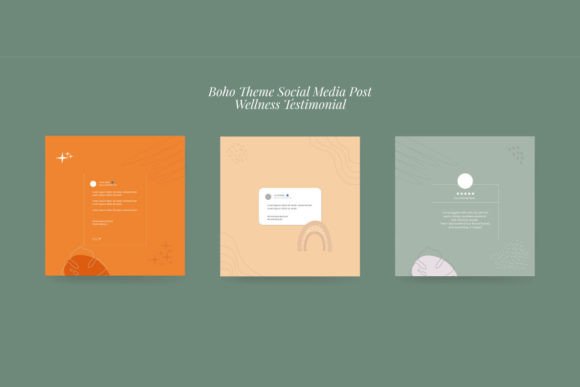 Wellness Instagram Template - Boho Kit