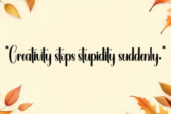 Cicada Font PNG with transparent background - Preview 4
