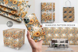 Digital Paper Sunflowers Pattern Graphic by Artnoy · Creative Fabrica