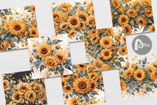 Digital Paper Sunflowers Pattern Graphic by Artnoy · Creative Fabrica