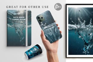 Digital Paper Water Splash Graphic by Artnoy · Creative Fabrica